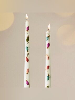 ANTHROPOLOGIE String Light Taper Candles